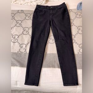 American Eagle Hi Rise Jegging Black Skinny Jeans, 8